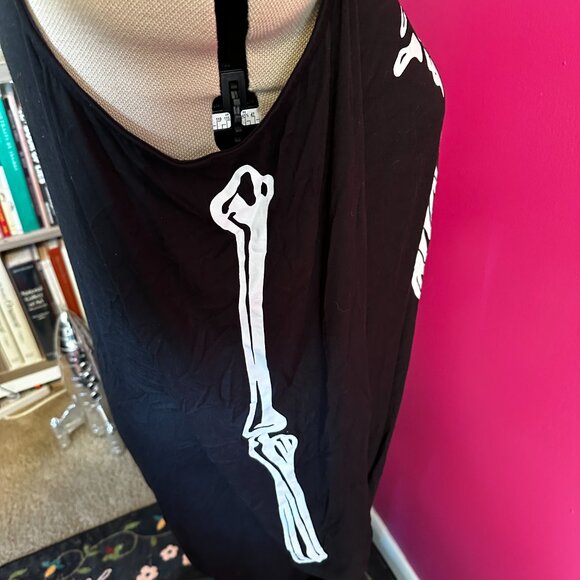 Torrid | Jersey Knit Cold Shoulder Skeleton Dress | Size 4 - Picture 6 of 9